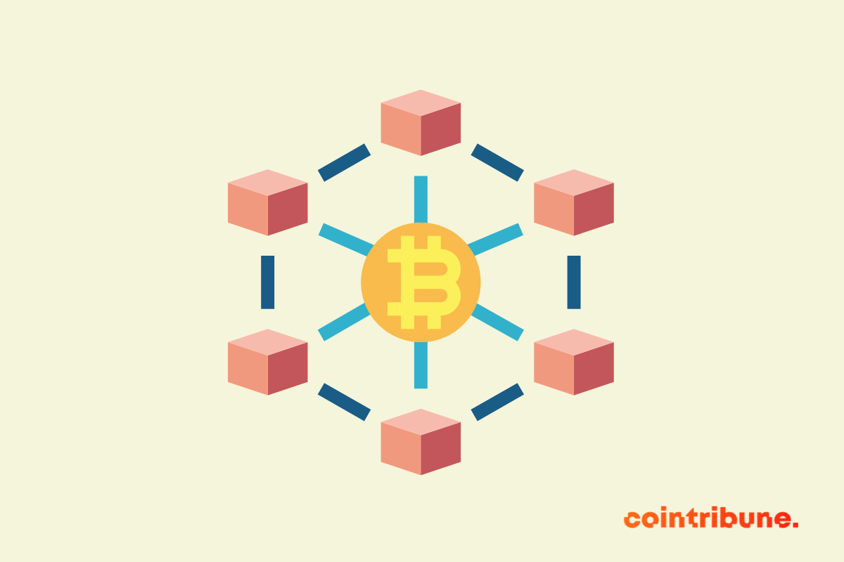 Pictograma de la cadena de bloques Bitcoin