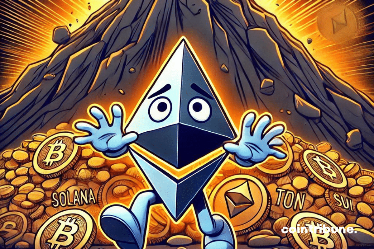 Illustration of Ethereum's loss of dominance