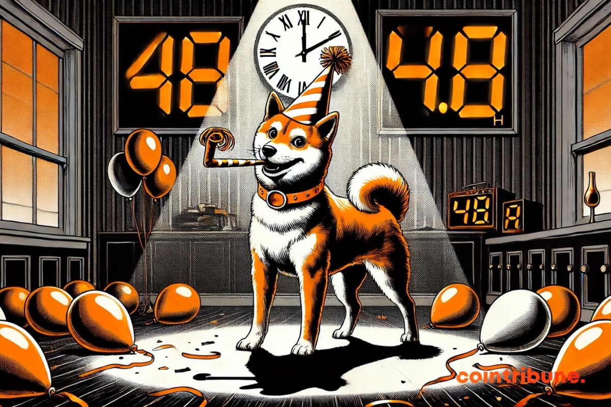 Le Shiba Inu qui attend 48 heures pour atteindre le milliard de transactions crypto
