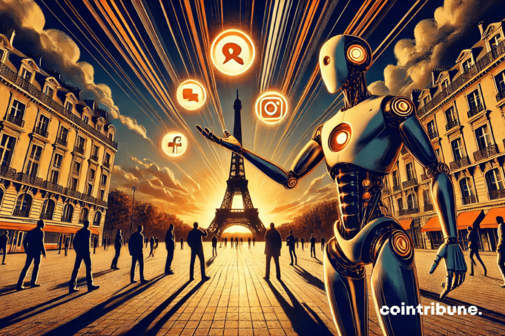 The striking arrival of Meta AI in France !