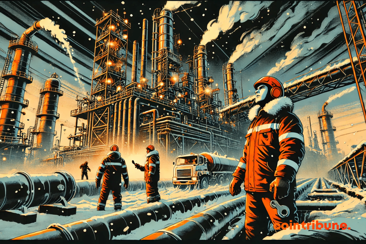 An oil refinery in Siberia