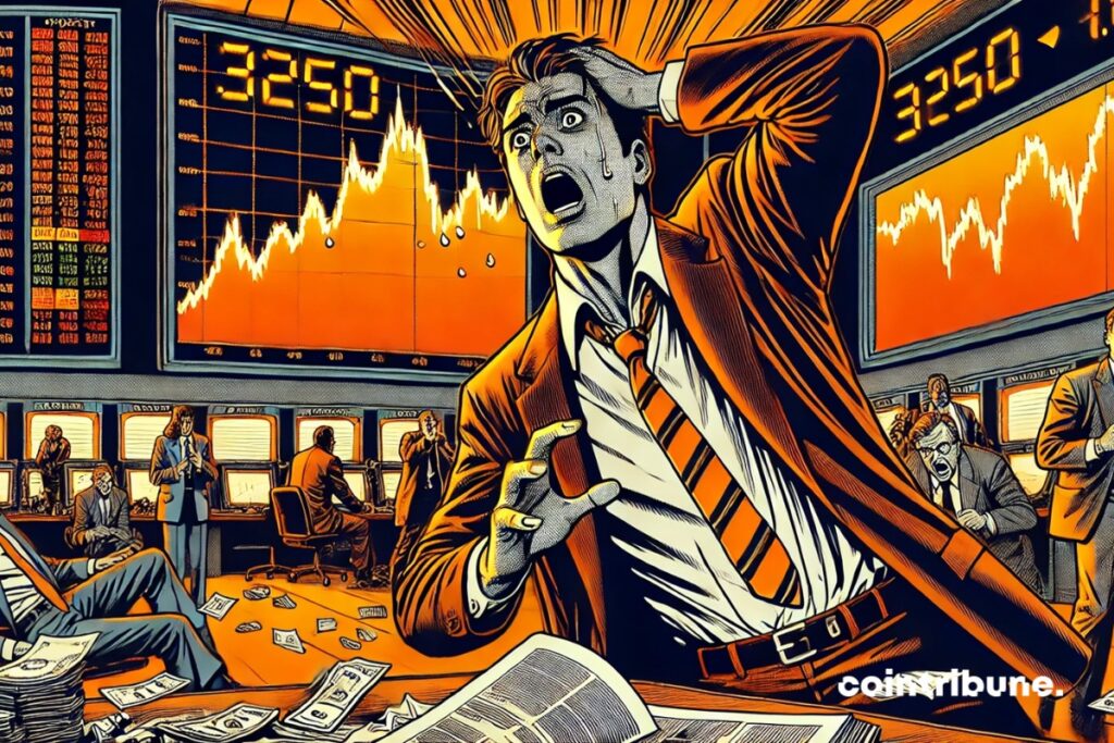 Falling Wall Street indices shock investors. Bitcoin is stable.