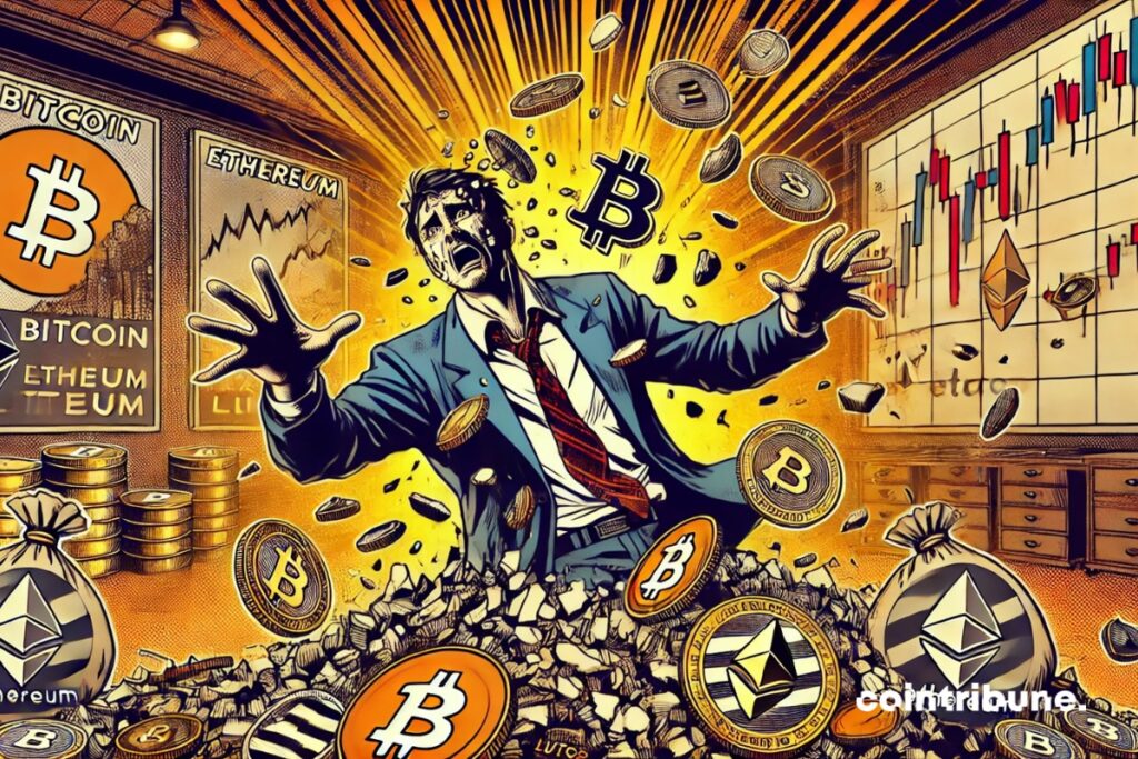 The crypto market crashing because of Trump