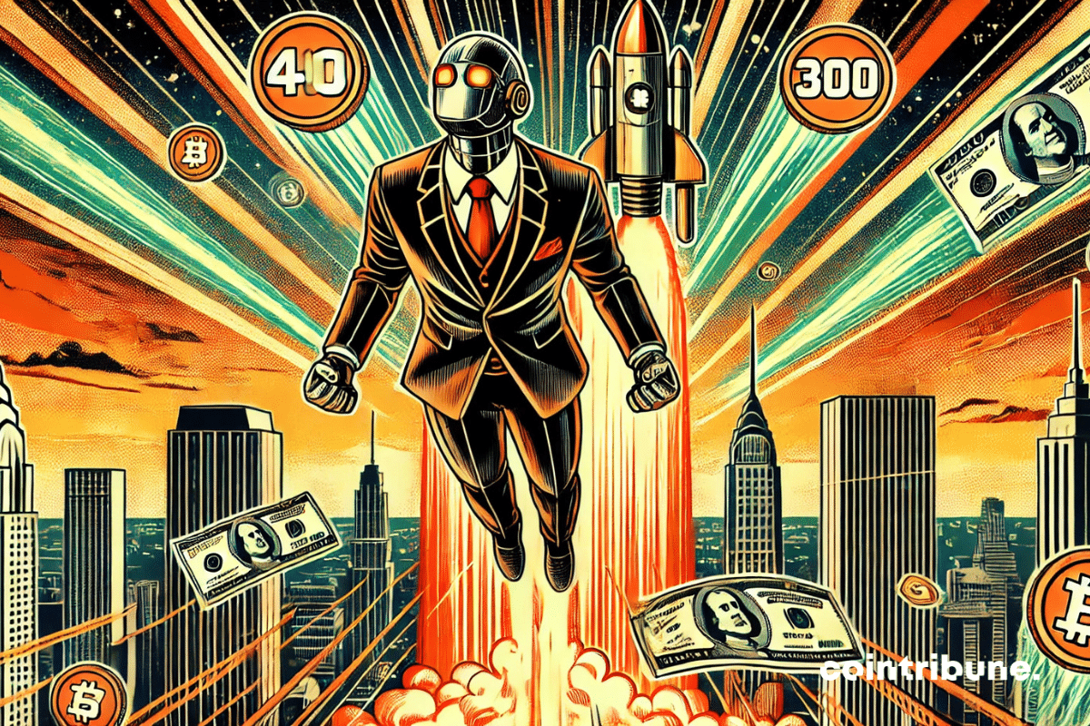 A personified AI that soars, propelled by billions