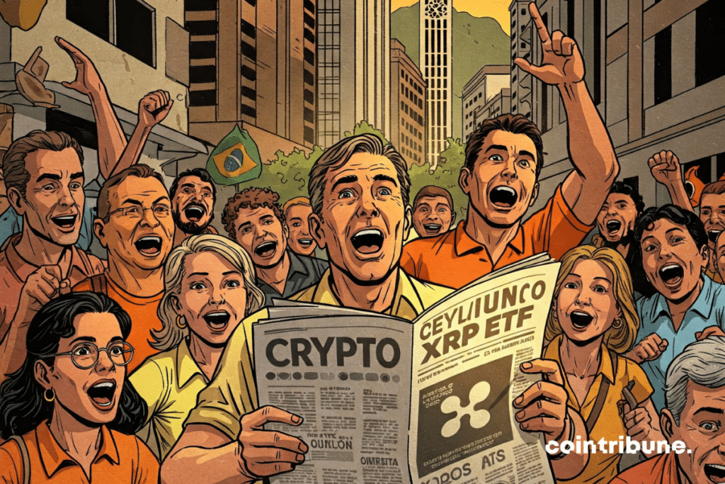Crypto investors euphoric after historic launch of XRP ETF in Brazil.