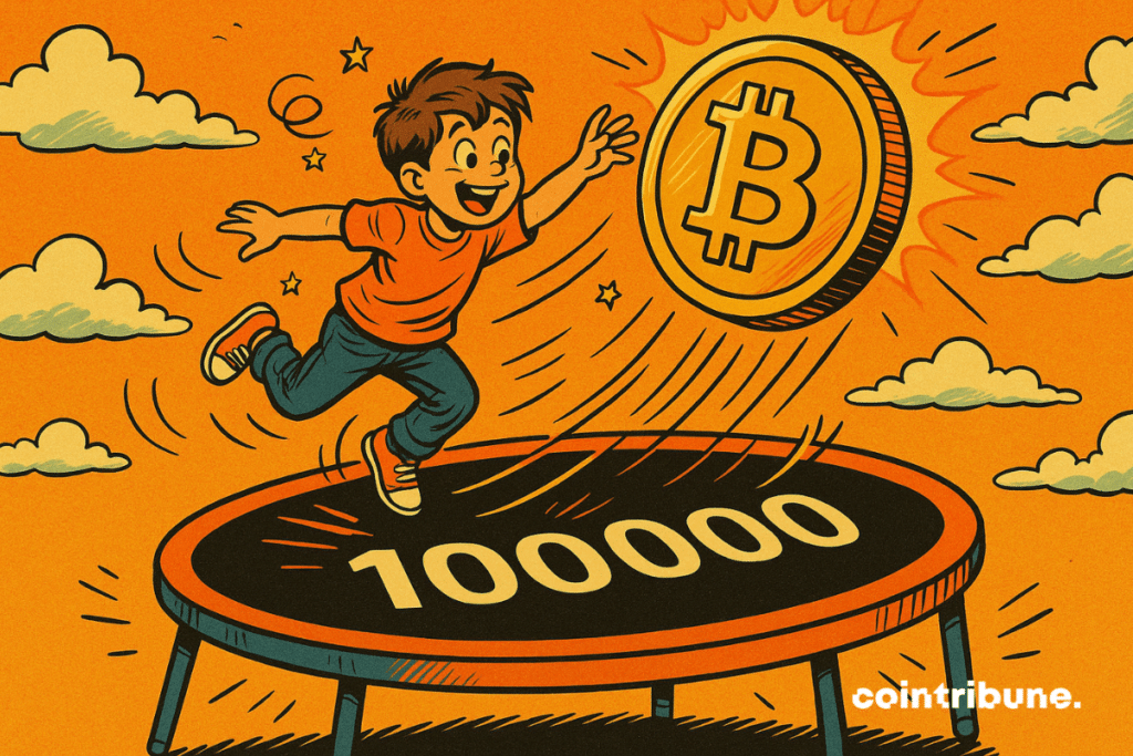 O trampolim simbólico do Bitcoin.