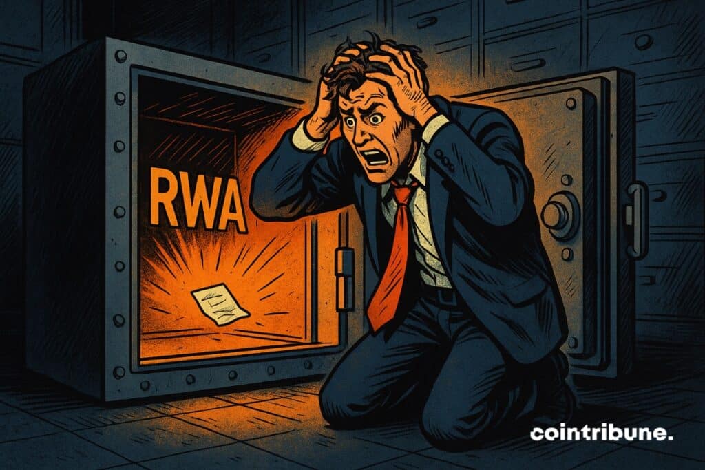 Um investidor de criptografia que encontra seu cofre RWA vazio.