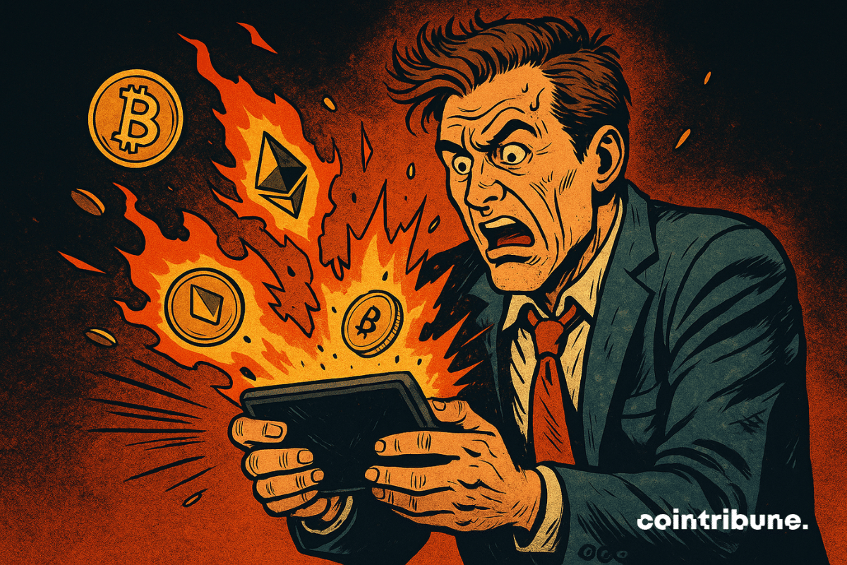 A explosão da carteira cripto de um trader simboliza a correção do Bitcoin, Ethereum e Dogecoin.