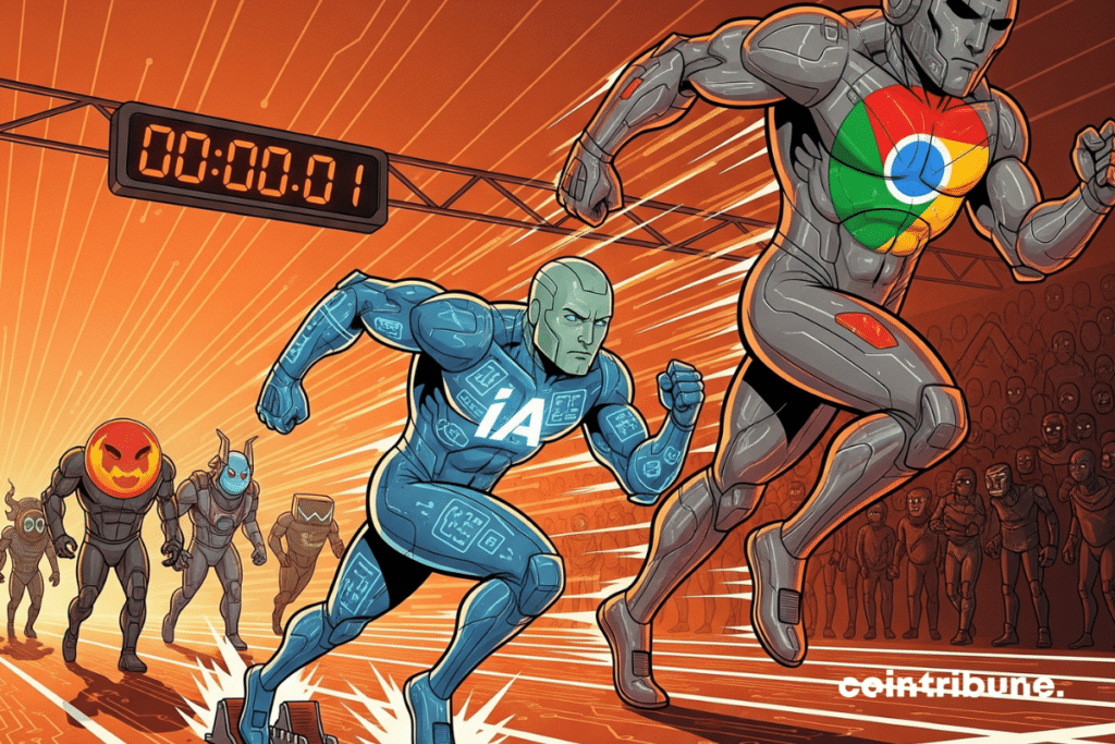 Un Android con IA listo para correr y dominar a Chrome en una carrera futurista