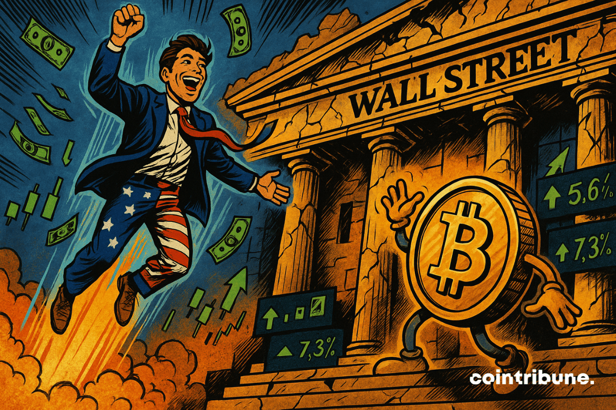 A trader propelled ahead of a hesitant Bitcoin.