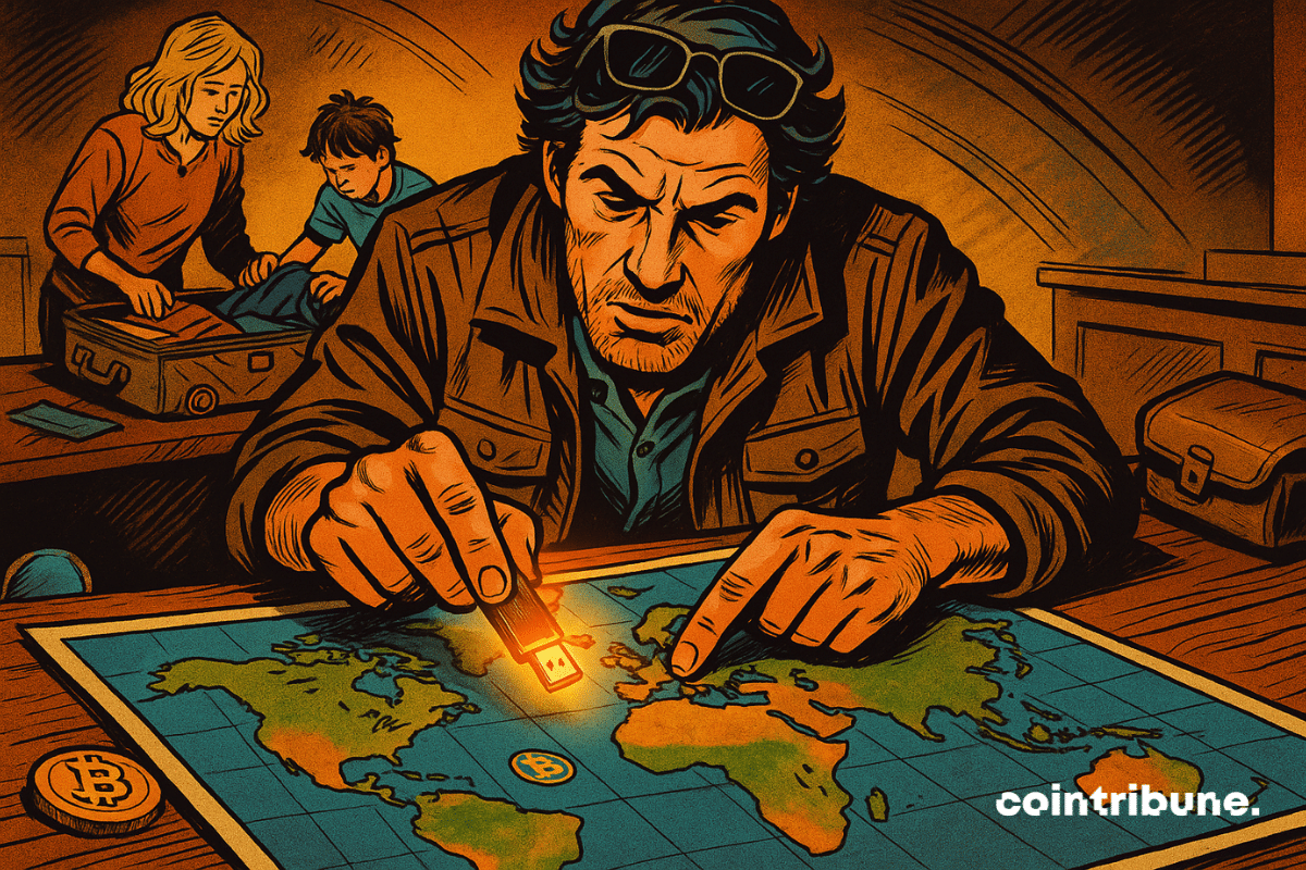 Father locates Bitcoin hiding places on world map