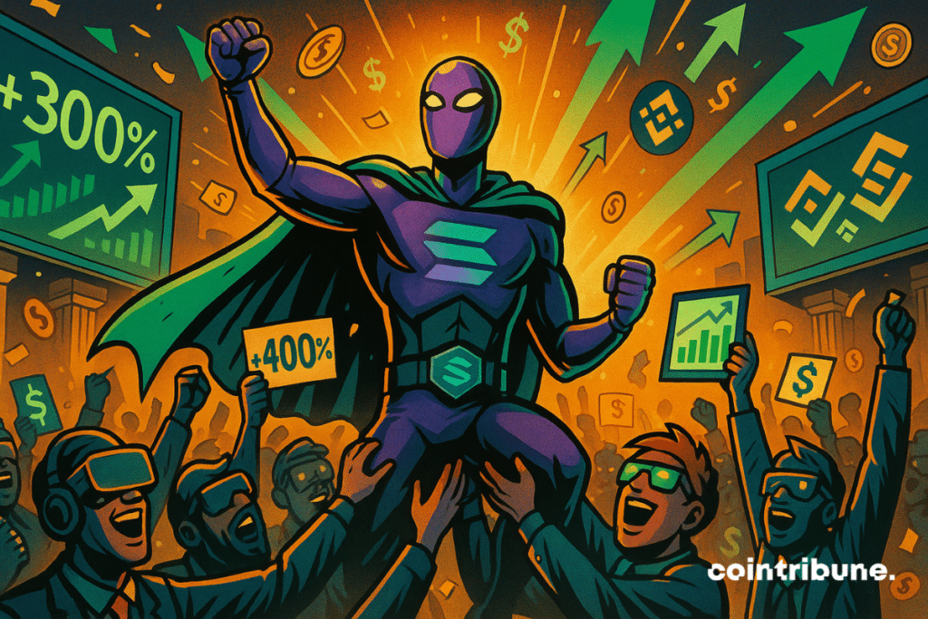 A cripto Solana impulsionada por uma multidão de traders eufóricos.