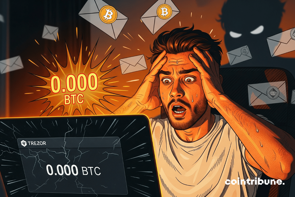 A stunned user finds his Trezor crypto wallet emptied to zero