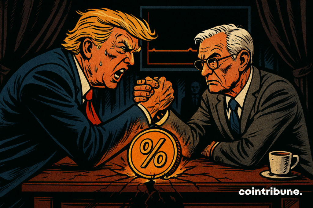 Um embate monetário entre Trump e Powell, o presidente do Fed.