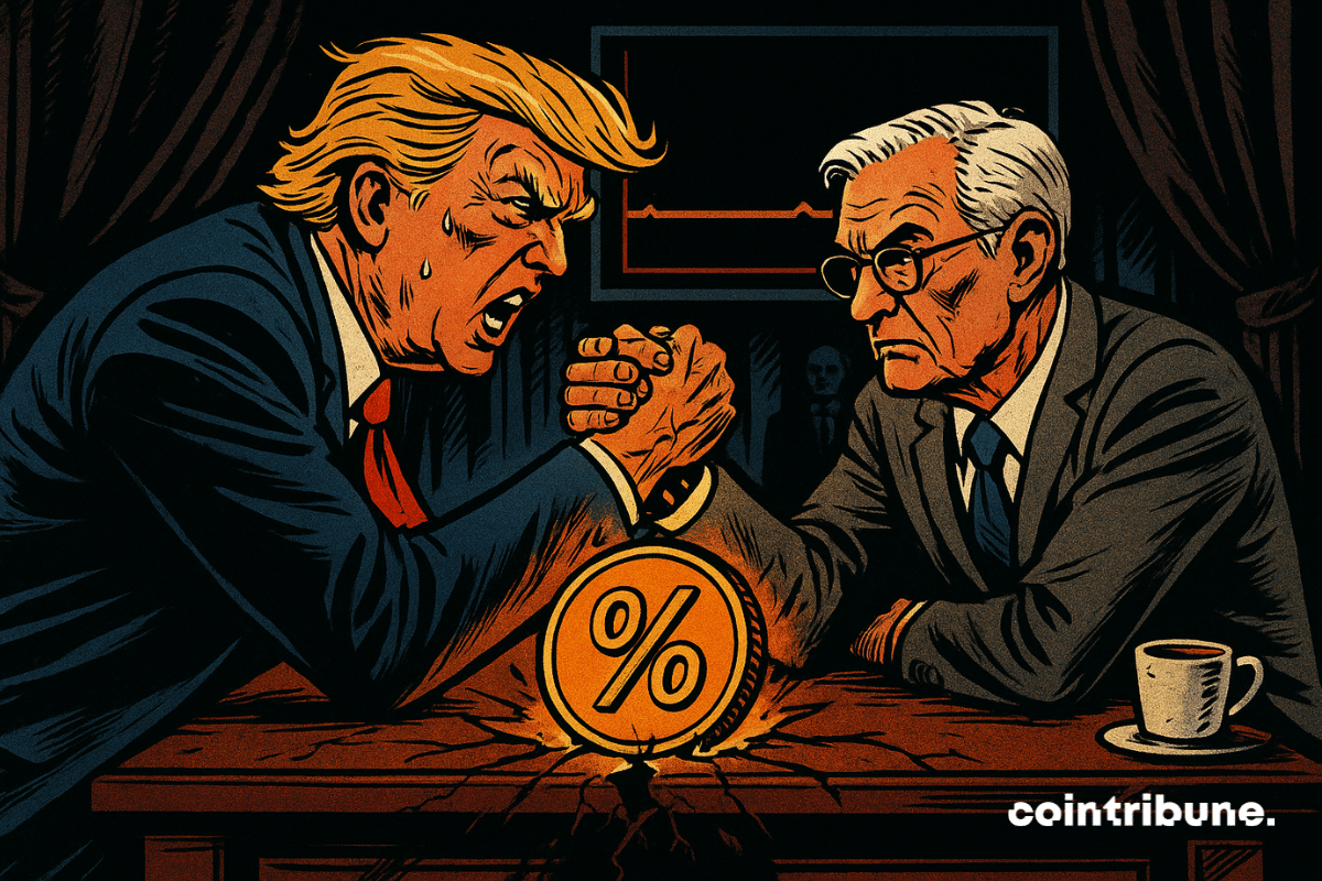 A monetary standoff between Trump and Powell, the Fed Chairman.