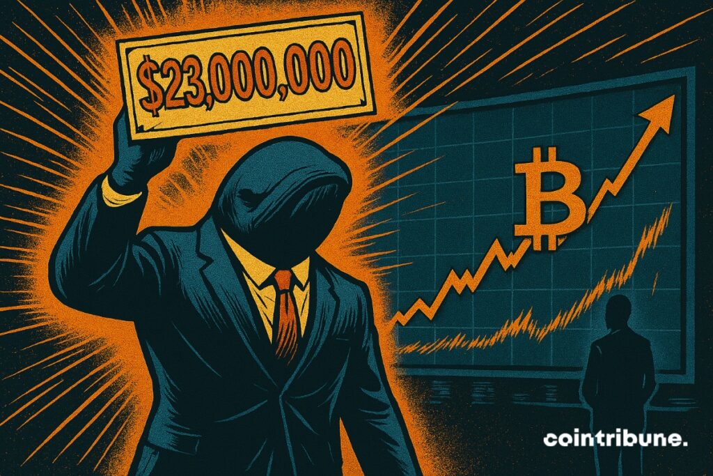 Baleia rouba cheque de US$ 23 milhões por aposta de US$ 200.000 em bitcoin