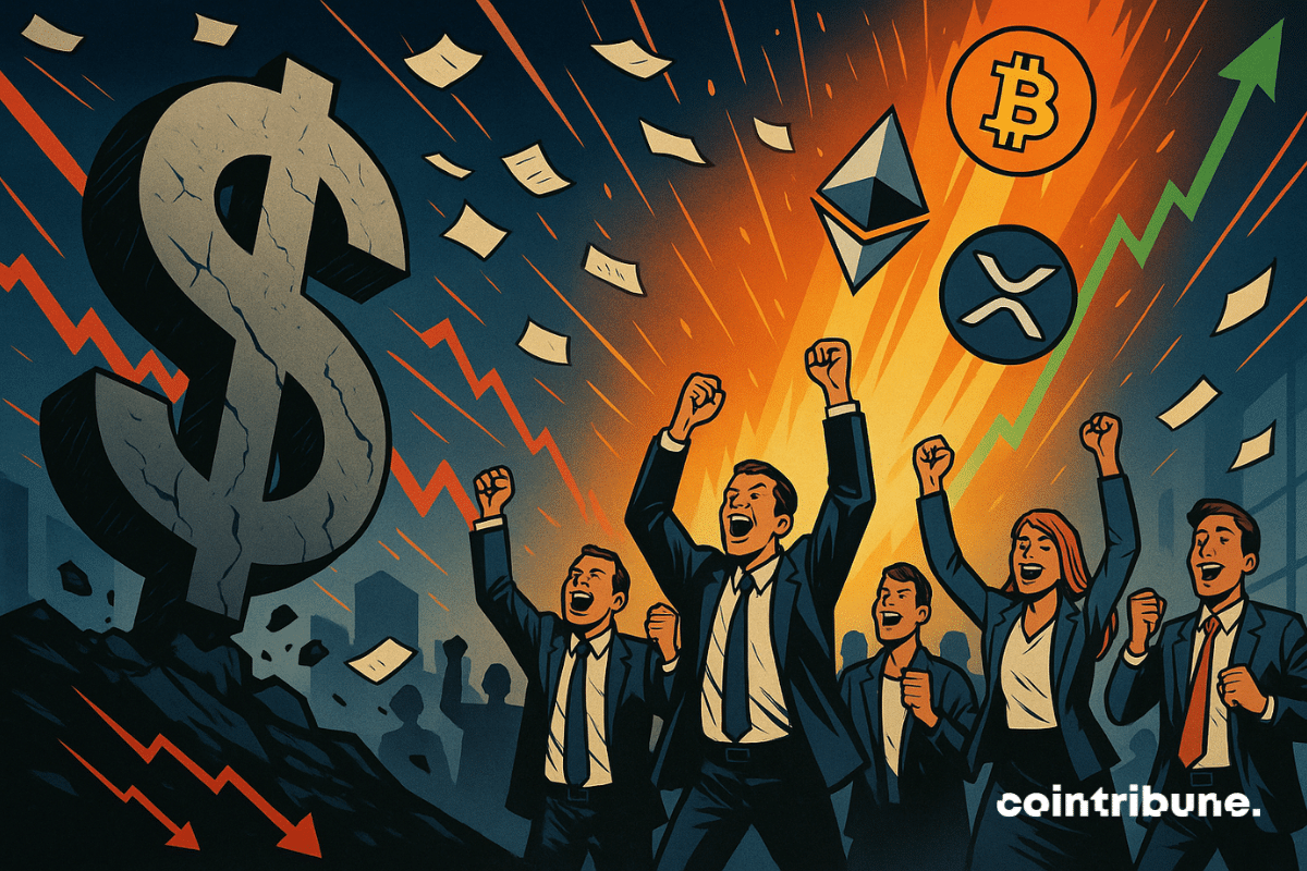 La dette explose, le dollar s’effondre, les cryptos s’élèvent.