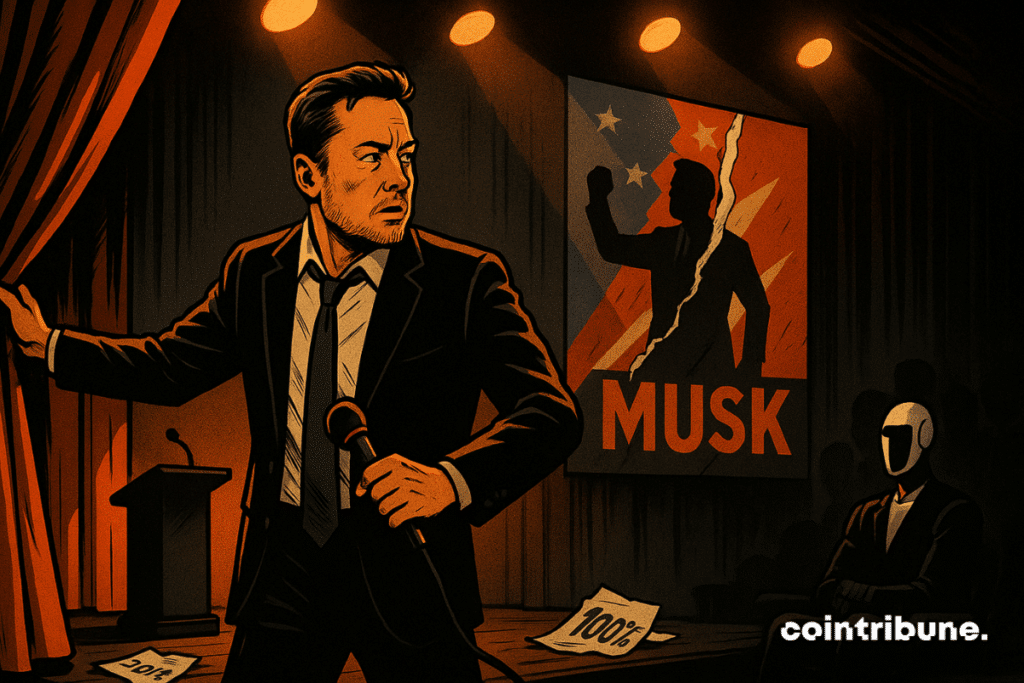 Musk deixa o palco do teatro político.