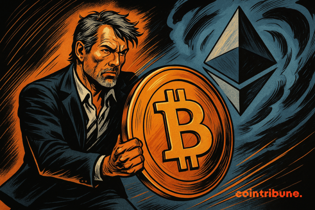 Enquanto o Ethereum sobe e seduz Wall Street, Saylor se agarra ao seu bitcoin como um marinheiro ao seu mastro. Altcoins? Ele sorri... e continua a aumentar sua carteira.