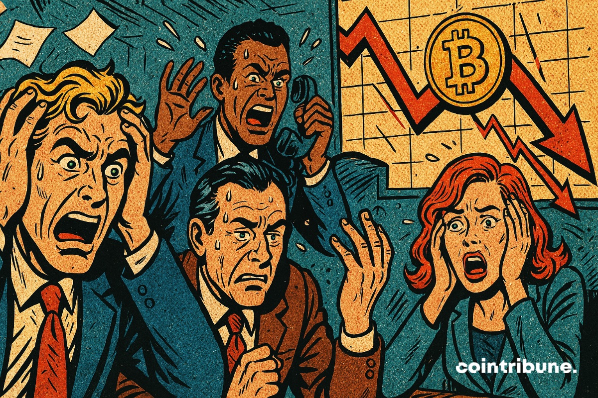 Investidores em bitcoin em choque após a queda do bitcoin.