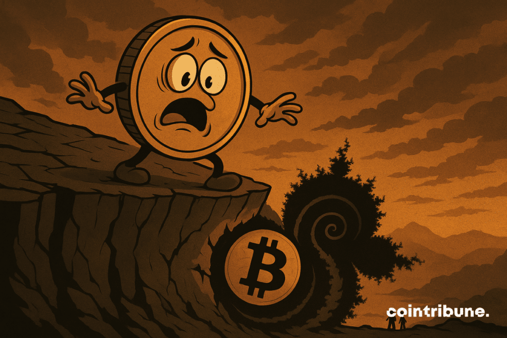 O Bitcoin à beira de um precipício.