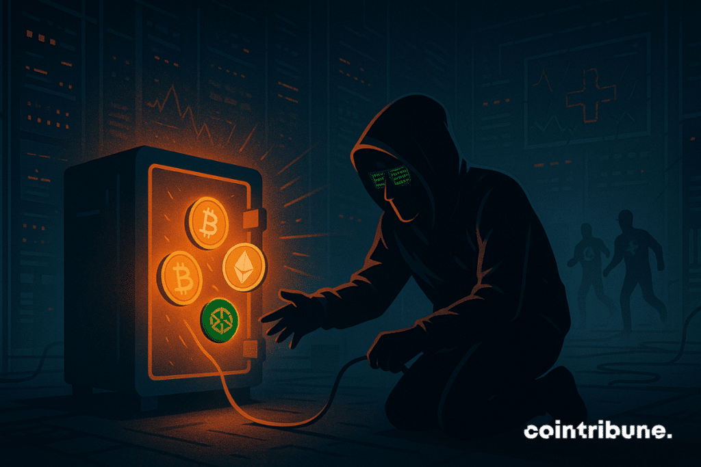 The hacker is right next to SwissBorg’s crypto vault.