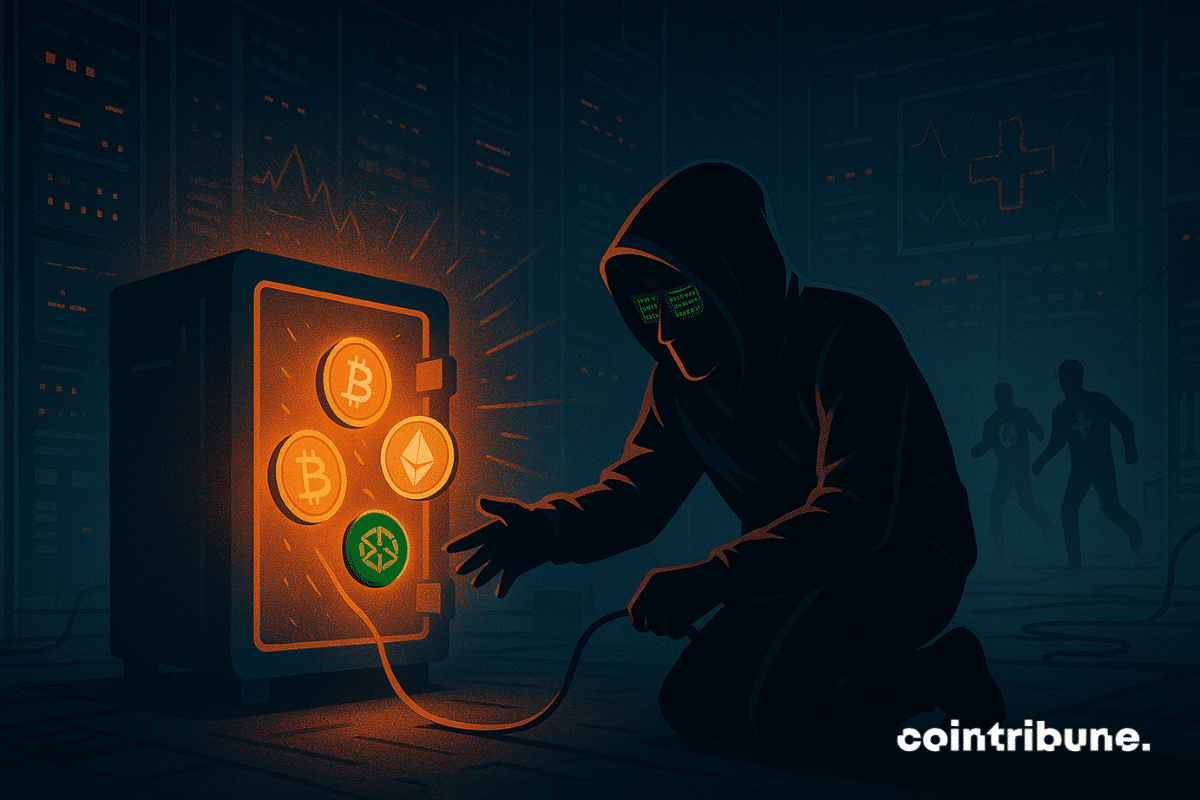 The hacker is right next to SwissBorg’s crypto vault.