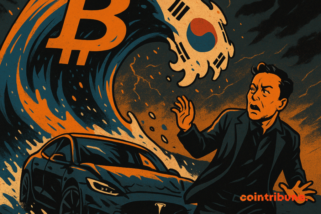 Elon Musk retrocede por miedo mientras la ola de criptomonedas coreana aplasta a Tesla.