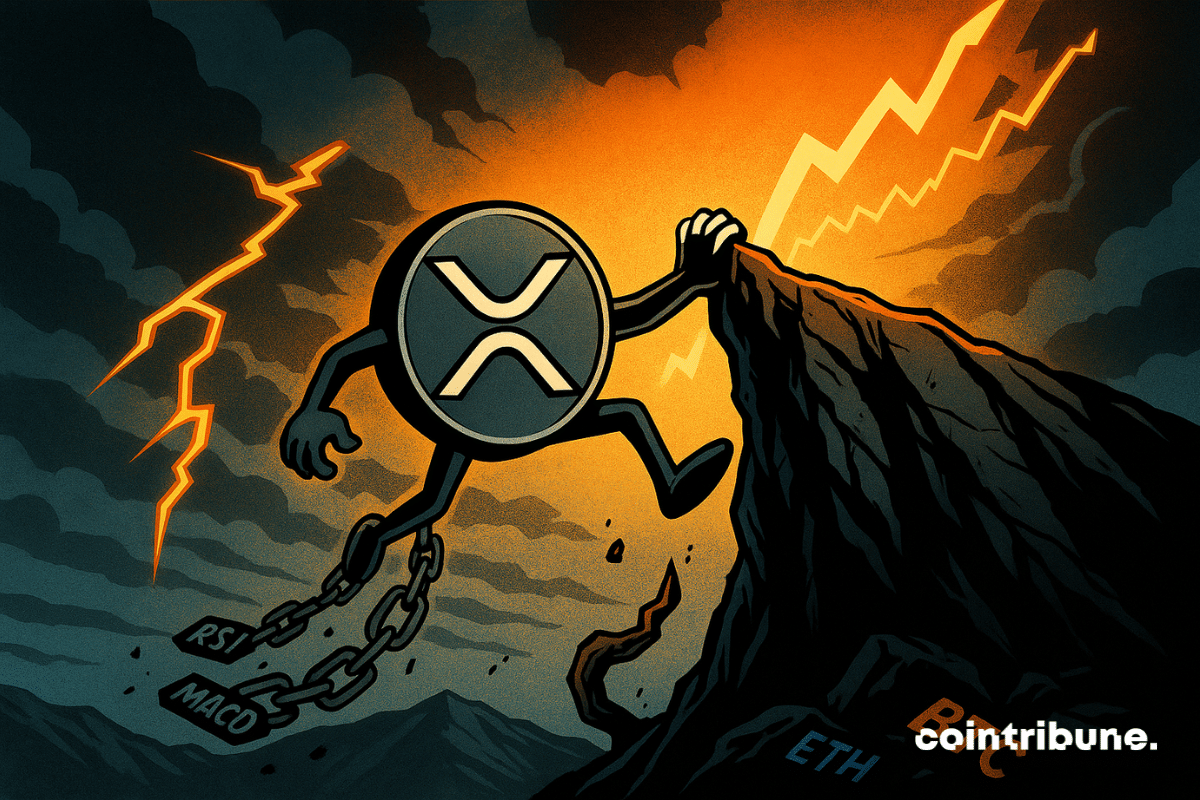The XRP crypto is hanging on the edge of a cliff.