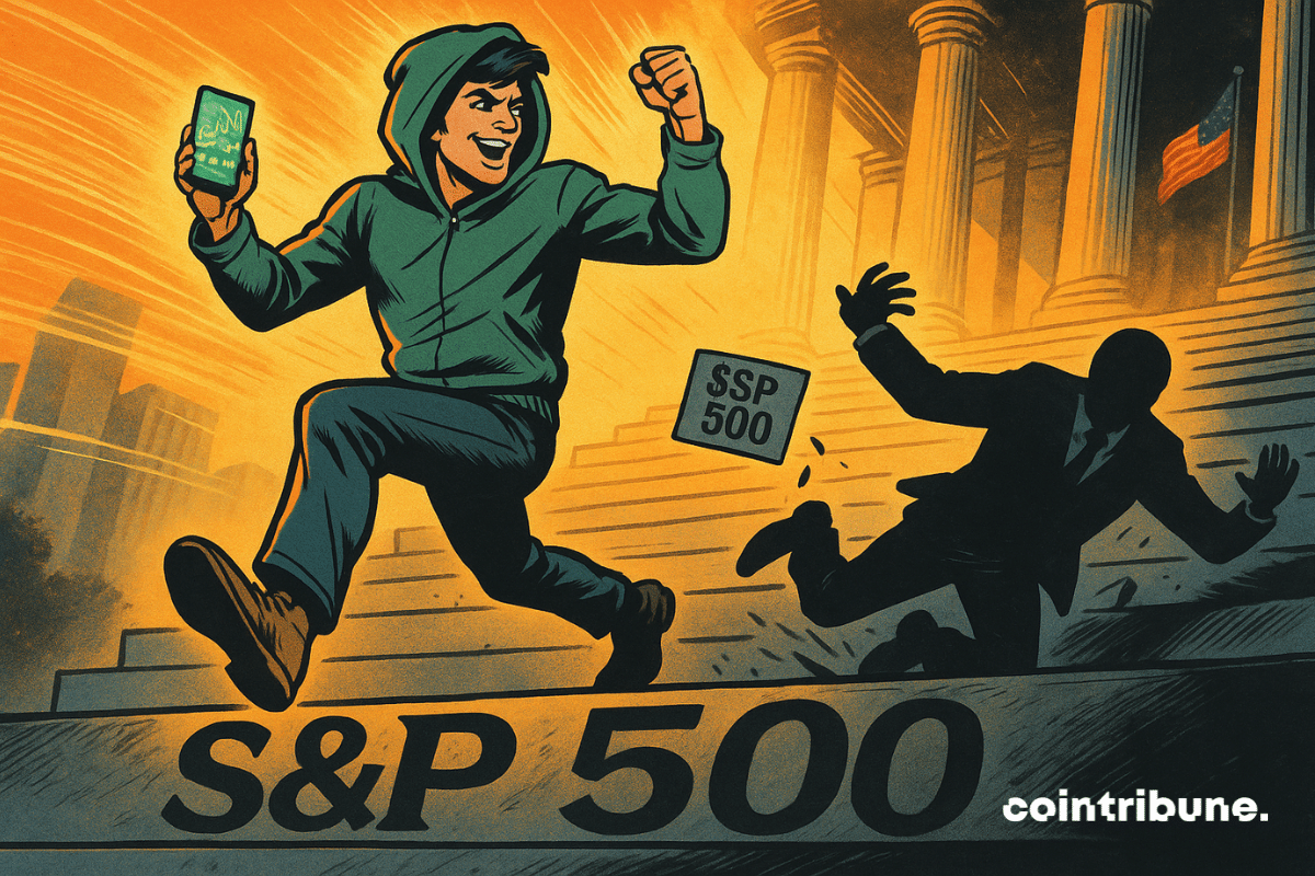 A Robinhood sobe os degraus de Wall Street após entrar no S&P 500, enquanto a Strategy tropeça.